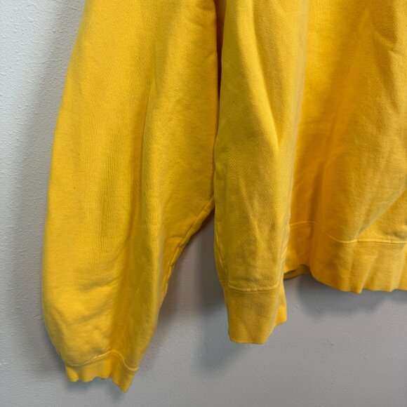 VTG Non Fiction Active Tiger Brand Crew Neck Sweatshirt Mens XL bright yellow - Picture 4 of 5